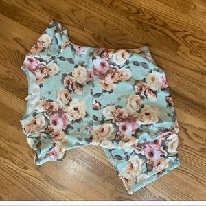 Floral pinkblush maternity dress